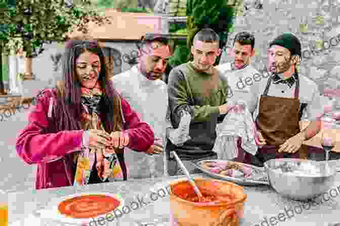 A Cooking Class In An Italian Village, Participants Gather Around A Table, Learning Traditional Cooking Techniques The Tuscan Year: Life And Food In An Italian Valley