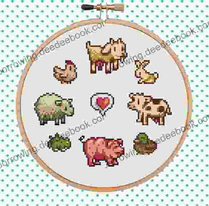 A Cross Stitch Design Of A Geometric Animal 10 Cute Birthday Designs/ Charts To Cross Stitch Yourself: 10 Designs Pefect For Putting Into A Card Or Frame Perfect Cross Stitch For Stitching Designs Yourself