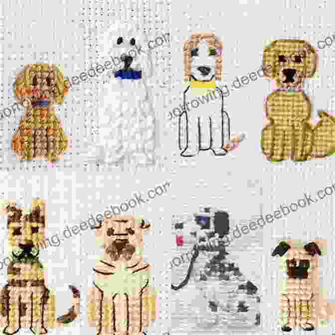 A Cross Stitch Design Of An Animal Portrait 10 Cute Birthday Designs/ Charts To Cross Stitch Yourself: 10 Designs Pefect For Putting Into A Card Or Frame Perfect Cross Stitch For Stitching Designs Yourself
