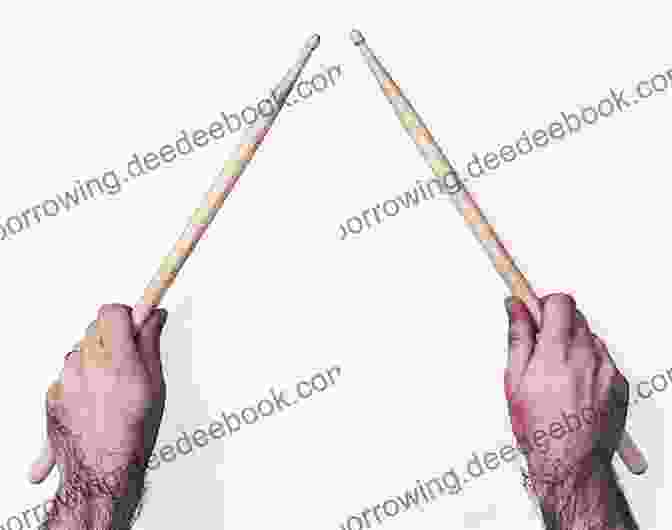 A Diagram Illustrating The Traditional Grip Used To Hold Drumsticks Drumming In Color: A Colorful Guide To The Drum Set