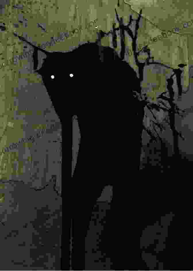 A Ghostly Silhouette Of A Dog Prowling Through The Shadowy Depths Of A Haunted Forest, Its Eyes Glowing Ominously In The Darkness. Shady (Shady Springs Dog Mysteries 1)