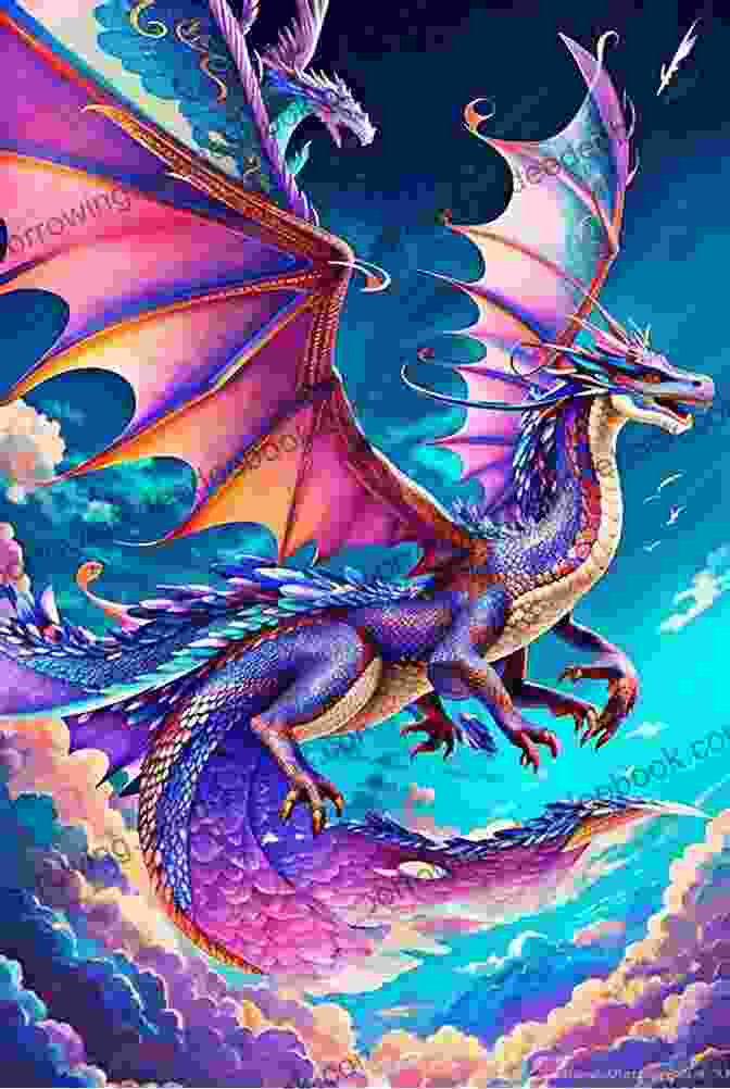A Magnificent Dragon Soaring Through The Skies, Its Scales Shimmering With Iridescent Hues Unstable: Witches Vs Necromancers Vs Dragons (Under Realm Academy 1)