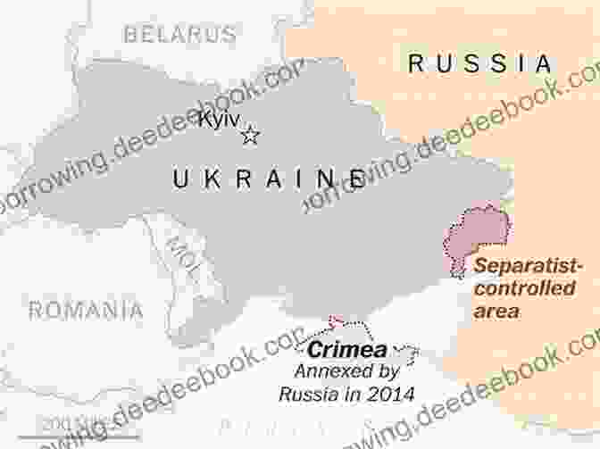 A Map Of Ukraine With The Russian Occupied Crimea Highlighted In Red Russo Ukrainian Conflict Debbie Macomber