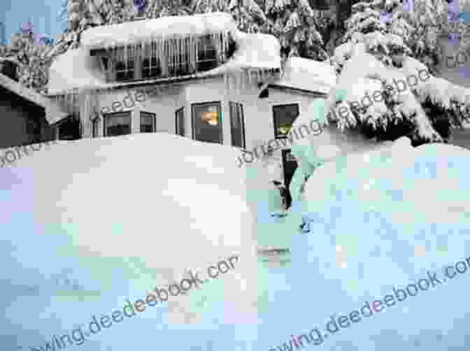 A Photo Of A Snow Covered House During The Alaska Blizzard Holding Hailey (Alaska Blizzard 2)