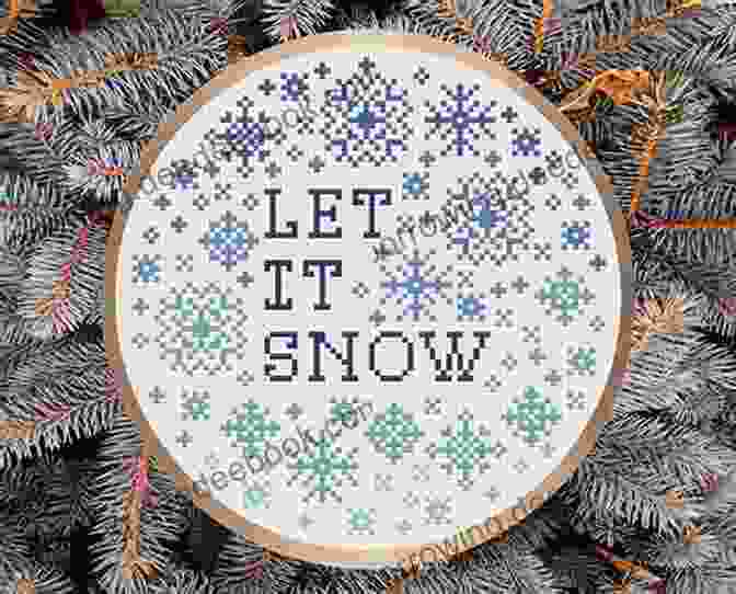 A Serene Cross Stitch Pattern Depicting A Snow Covered Landscape With Snow Laden Trees And A Quaint Cottage Mandalas Geometric Designs And Much More: New Original Cross Stitch Patterns