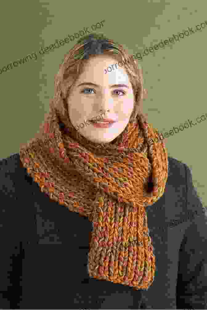 A Simple Yet Elegant Ribbed Scarf Shawls Wraps And Scarves: 21 Elegant And Graceful Hand Knit Patterns