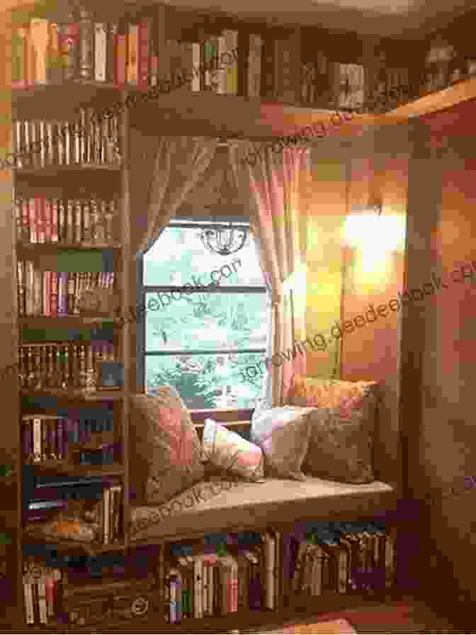 A Woman Reading A Book In A Cozy Corner Of Her Home, Surrounded By Soft Furnishings And A Warm Glow. The Gentle Art Of Domesticity