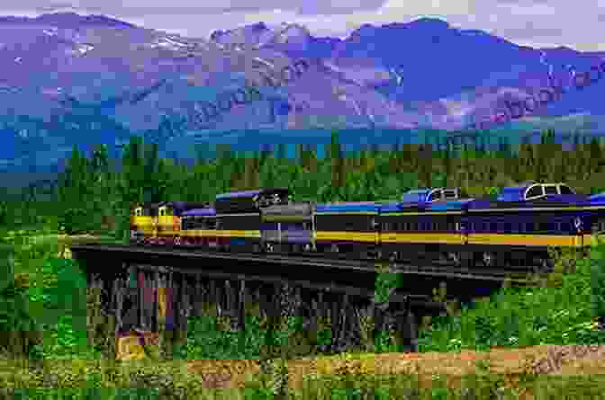 Alaska Railroad Train Traversing Mountains Alaska Railroad: History Through The Miles
