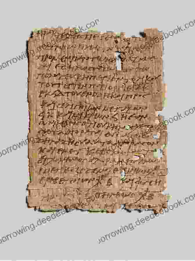 Ancient Greek Text From A Papyrus Scroll Learning Greek: The Travel Guide To Language About Greek