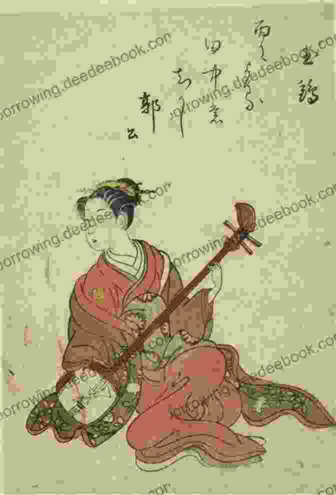 Edo Period Illustration Of A Woman Playing The Shamisen Bairei Gafu: Japanese Illustrations From The Edo And Meiji Periods Volume 1 (Japanese Illustrated 2)