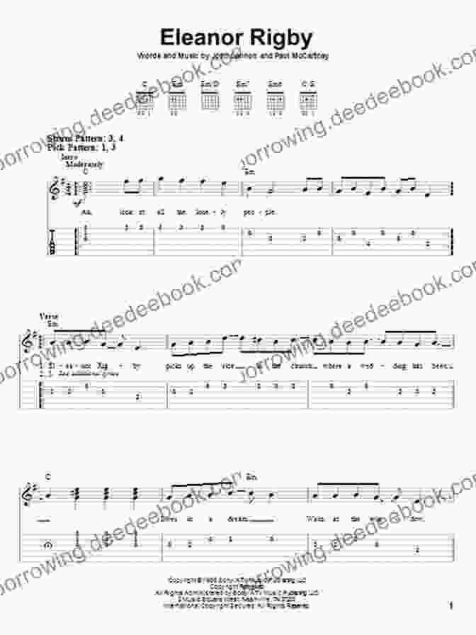 Eleanor Rigby Sheet Music And Guitar Tab Fingerpicking Celtic Folk: 15 Songs Arranged For Solo Guitar In Standard Notation Tab