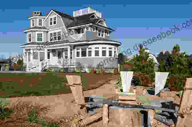 Exterior View Of Cottage At The Beach, A Charming Beach House With A White Picket Fence And Blue Shutters. Cottage At The Beach: A Clean Wholesome Romance (The Off Season 1)