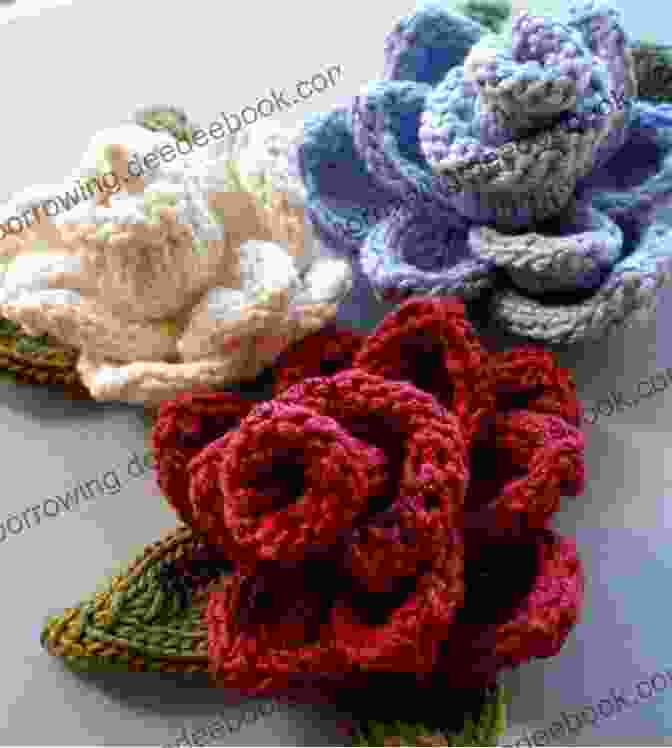 Knitted Flower Garland How To Knit Flowers: Guide To Knit Basic Flowers For Beginner
