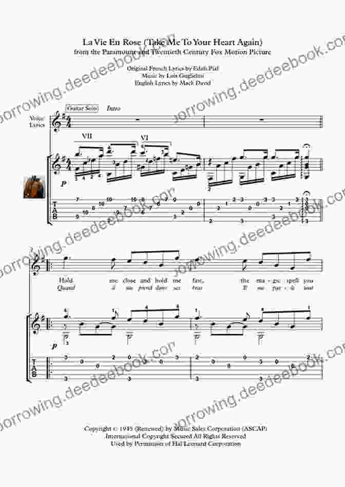 La Vie En Rose Sheet Music And Guitar Tab Fingerpicking Celtic Folk: 15 Songs Arranged For Solo Guitar In Standard Notation Tab