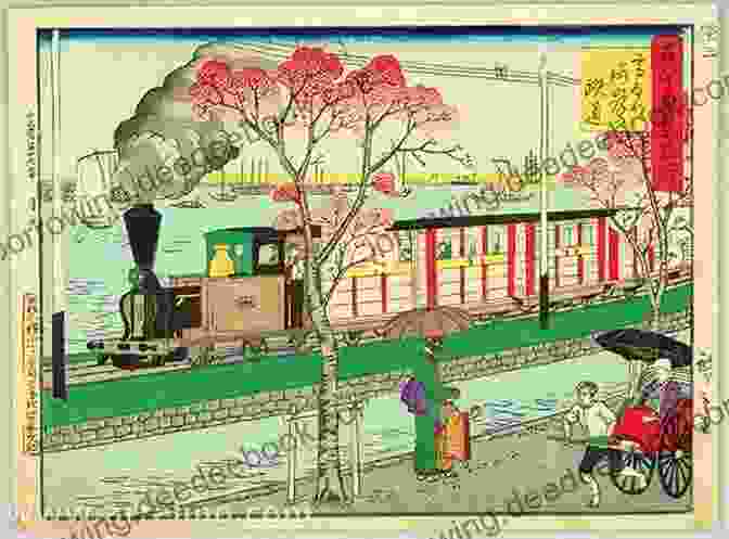 Meiji Period Illustration Of A Train Bairei Gafu: Japanese Illustrations From The Edo And Meiji Periods Volume 1 (Japanese Illustrated 2)