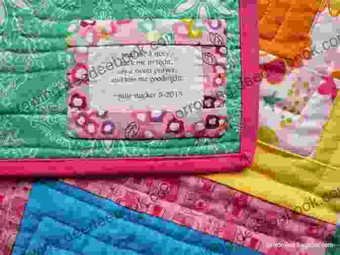 Quilt With Embroidered Images And Written Messages, Capturing The Stories And Memories Of A Family Or Community, Showcasing The Emotional And Historical Value Of Quilting. The Love Of Quilting: Ultimate Designs That Sing For Spring