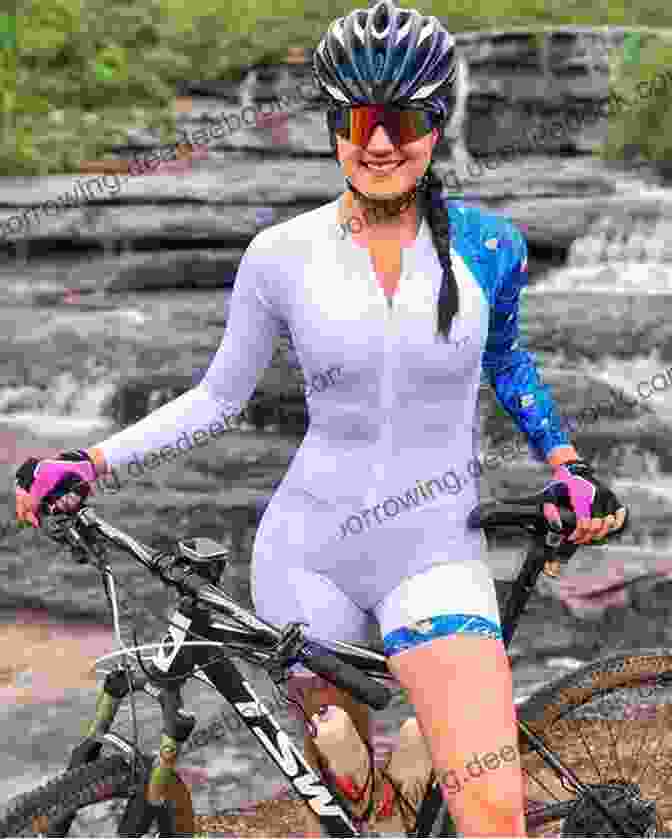 Rider Wearing A Helmet And Cycling Gear, Riding The Alo Adriene Hazel On A Winding Road, Surrounded By Lush Greenery Alo S New Bike Adriene Hazel