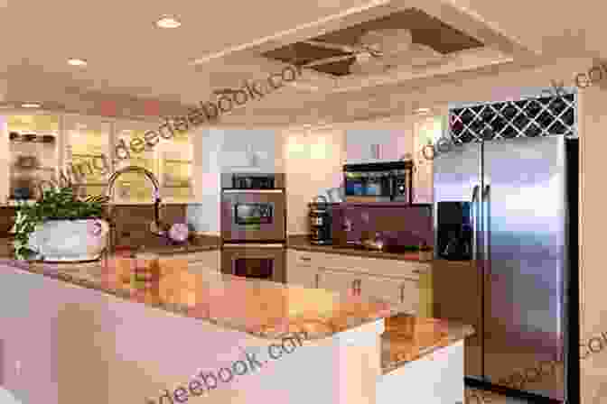 The Fully Equipped Kitchen At Cottage At The Beach, With Modern Appliances, A Breakfast Nook, And A Pantry. Cottage At The Beach: A Clean Wholesome Romance (The Off Season 1)