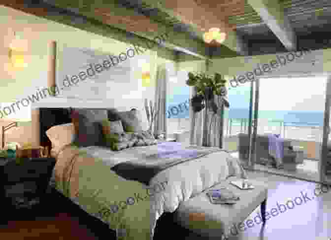 The Master Bedroom At Cottage At The Beach, With A King Size Bed, A Private Balcony, And An En Suite Bathroom. Cottage At The Beach: A Clean Wholesome Romance (The Off Season 1)