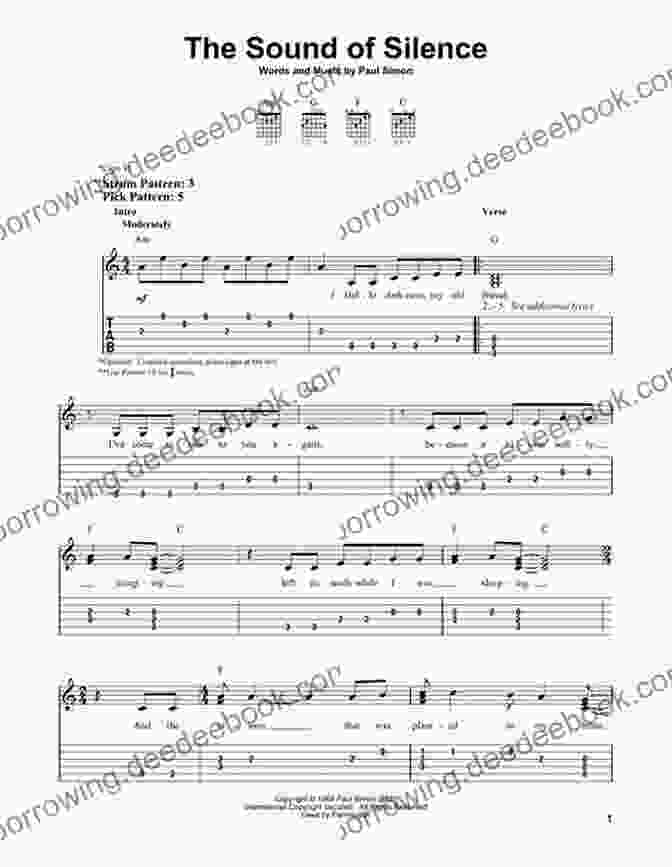 The Sound Of Silence Sheet Music And Guitar Tab Fingerpicking Celtic Folk: 15 Songs Arranged For Solo Guitar In Standard Notation Tab